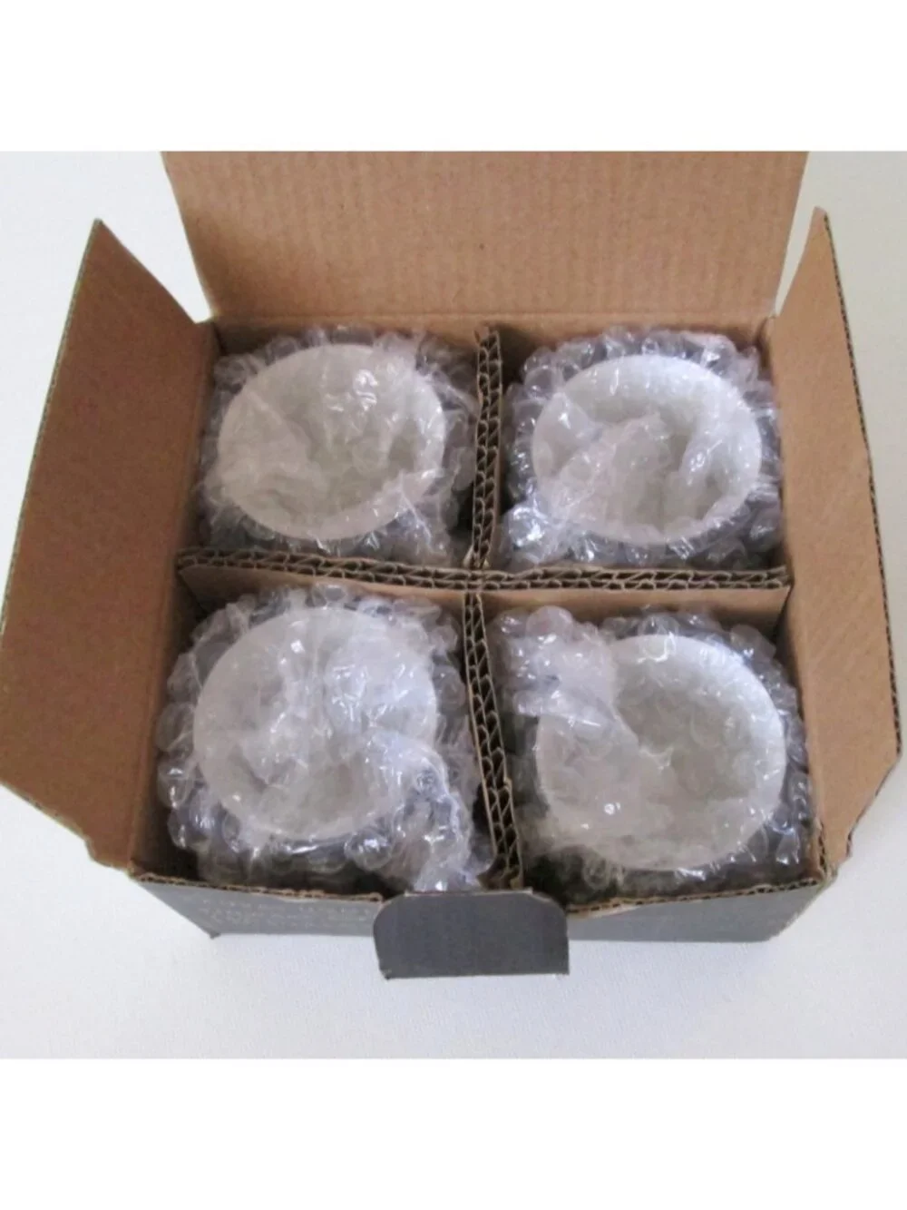 Canvas Home Tinware Espresso Mug Set 4 Cups Rustic Distressed Style With Box